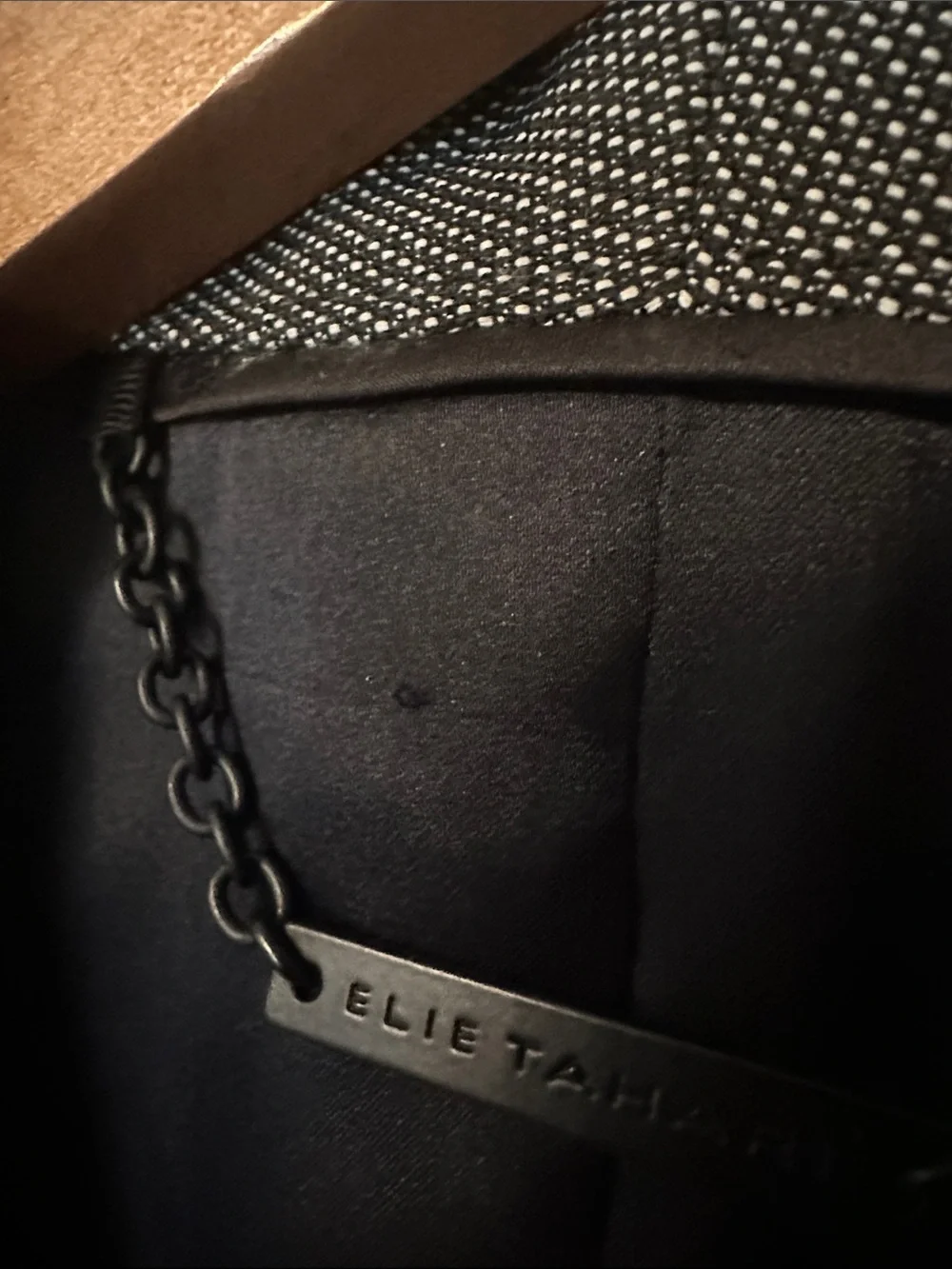 ELIE TAHARI Slim 3 Button Stretch Fitted Blazer Suit Jacket Size 10